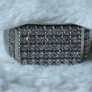 Swarovski Finest CZ 5 Row Men’s Ring